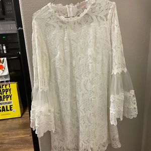 Boutique white lace dress